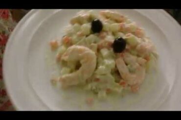 CURIOUS MOM'S RECIPE { SHRIMP and MIX VEG.SALAD}HEALTHY FOOD