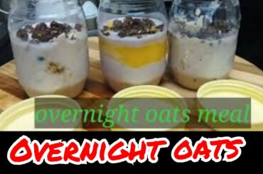 Overnight oats/healthy food/ try this my own recipe of overnight oats meal