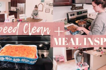 SPEED CLEAN + DINNER IDEA // COOK AND CLEAN WITH ME