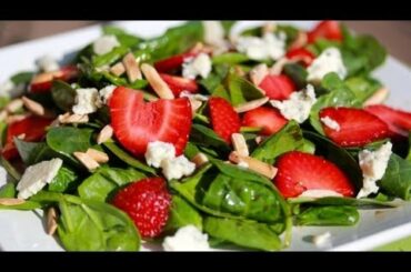 Clean Eating Spinach Strawberry Salad