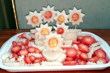 Super Salad Decoration Ideas, Easy Ideas Vegetable Art, How to Make Salad Decoration Art, Sunflower,