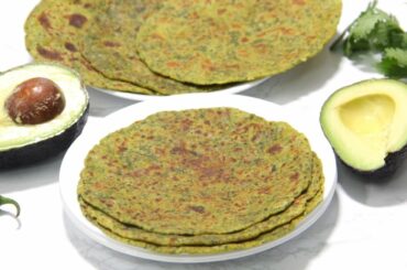 Avocado Almond Paratha Roti Thepla Bread Video Recipe | Bhavna's Kitchen