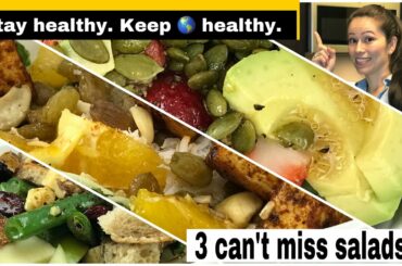 3 AMAZING salad recipes healthy and delicious