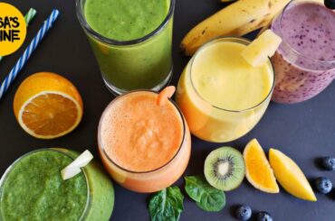 5 WEIGHT LOSS SMOOTHIE BREAKFAST RECIPES || by Aqsa's Cuisine