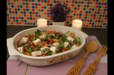Easy Healthy & Delicious Greek Salad Recipe - Let's Cook With Rukhmah's Kitchen