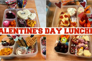 DIY VALENTINE'S DAY THEMED LUNCHES | BENTO STYLE KIDS LUNCH