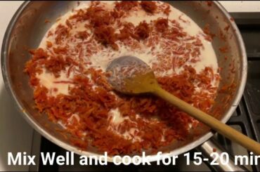 Gajar Halwa Bina Khoa | Healthy Receipe | Indian dessert