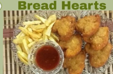 Bread Hearts Healthy Breakfast Recipe|Bread Hearts Kid's Lunch Box  Recipe (In Urdu) By Shaz Kitchen