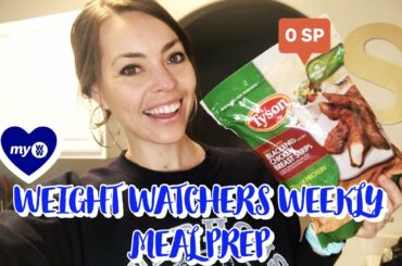 WEEKLY MEAL PREP! Healthy & Quick! Chicken Burrito Bowls & Apple Pie Protein Oats | WEIGHT WATCHERS