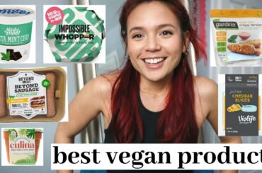 my FAVORITE vegan products // the best vegan meat, cheese, snacks and more