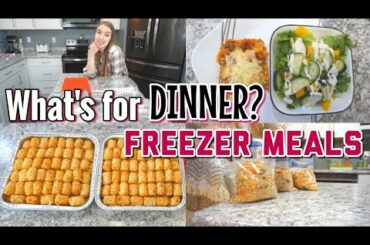 WHAT'S FOR DINNER? // FREEZER MEALS //EASY & FAMILY FRIENDLY DINNER IDEAS