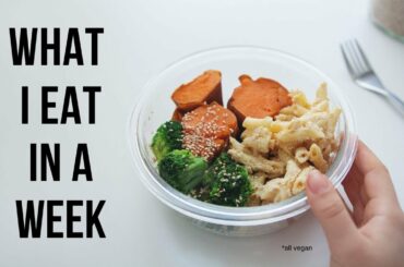 Everything I Eat in a Week *as a vegan uni student