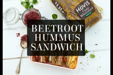 Hummus Beetroot Sandwich