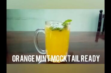 Orange Mocktail Recipes|Orange Mint Mojito|Evening Snack|Summer drink|Valentine's Day Special Recipe