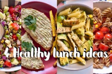 4 healthy lunch ideas ( simple & delicious)😍😋 أربع وجبات للغداء صحية ، سهلة و لذيذة