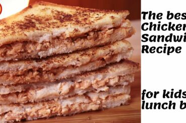 Chicken Sandwich recipe for kids tiffin box/lunch box by foodvariety