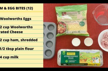 Sandwich Free Lunch Box Ideas -- Ham & Egg Bites