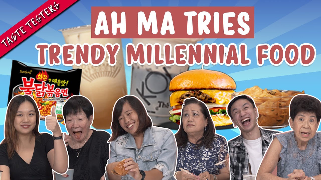 Ah Ma Tries Trendy Millennial Snacks | Taste Testers | EP 112 Ah Ma Tries Trendy Millennial Snacks | Taste Testers | EP 112