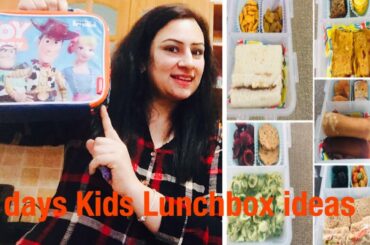 Monday to Friday Kids Lunch box ideas|5 days Kids Tiffin recipes for toddlers| IndocanadianMom