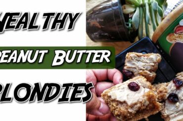 Peanut Butter Blondies Recipe | No Maida, No White Sugar | Healthy Baking Recipes | Rasoisaga