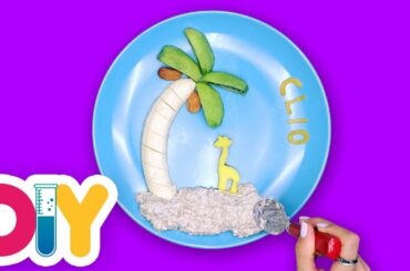 FRUIT PLATE | Banana, Kiwi & Oatmeal Snack | Food Art | Healthy-n-Yummy | DIY Labs