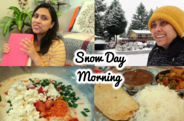 Snow Day wali Morning Routine - Winter special Desi Lunch thali & Healthy Lunchbox
