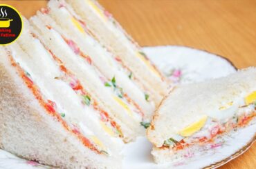 Vegetable Sandwich Recipe by Cooking with Fatima