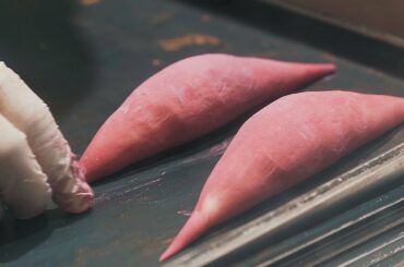 Sweet potato bread (Rice flour dough) - Korean Food  / 해남 고구마빵