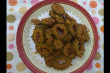SPICY BITTER GOURD ROAST/Side dish for rice/Pavakkai varuval recipe/Healthy recipes