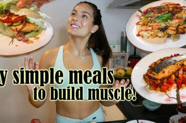 BUILD MUSCLE WITH YOUR FOOD! - 3 Simple & fast high protein meals.
