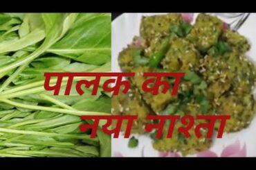 😋पालक का हेल्दी स्वादिष्ट नाश्ता testi and healthy breakfast recipe😋