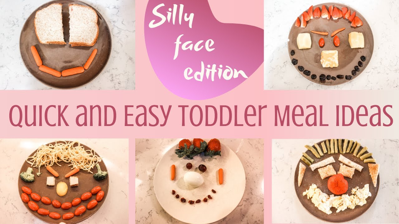 Super Easy Toddler Meal Ideas for Lunch or Dinner | Silly Face Plates Super Easy Toddler Meal Ideas for Lunch or Dinner | Silly Face Plates
