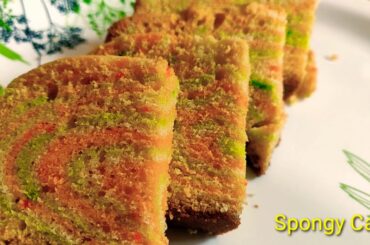 Egg Cake | Tricolour Healthy Cake | पौष्टिक तिरंगी केक | #SpongyCake | #Eggcake | #अंड्याचा केक