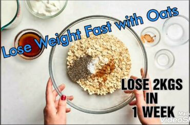 OVERNIGHT Oats to lose weight, How to make oats recipe for weightloss #RichNutrition