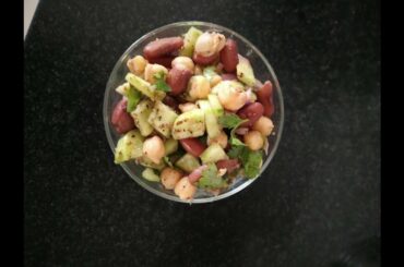 🥗Mexican bean and chickpeas healthy salad for your Valentine😍