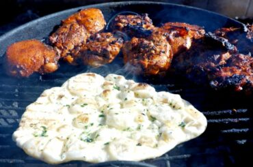 How to make Naan bread recipe (no yeast) | Grilling in the City | Indian food Recipe