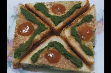 Veg tawa Bread sandwich with delicious base / ब्रेड सैंडविच