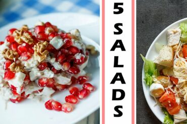 5 Salad Recipes |  Festive Holiday Salads Recipes | JustaFood