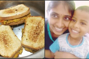 Our night and day routine vlog / paniyaaram and veg sandwich making / Family vlog