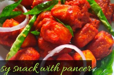 Paneer 65/kids favourite snack/healthy snack/quick snack recipe in tamil
