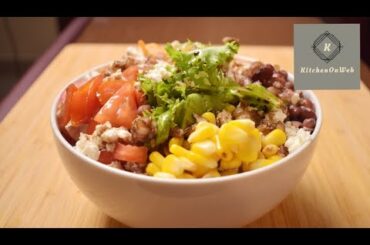 Bean and Corn salad with Balsamic Vinegar dressing