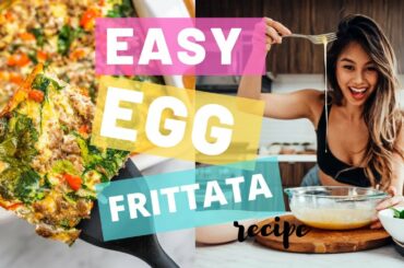 QUICK and EASY Protein-Packed EGG FRITTATA Recipe! For Breakfast, Lunch, or Dinner