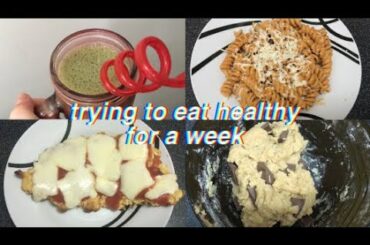 Trying to Eat Healthy for a Week (as part of my New Year's Resolutions) | Healthy Meal Ideas