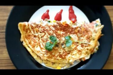 Cheesy Masala Omelette/Breakfast Recipe/How to make healthy and tasty omelette