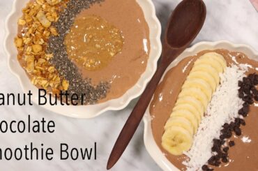 Chocolate Peanut Butter Smoothie BowlProtein BowlPost workoutHealthy DeliciousBreakfast Idea