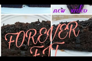 Wheat chocolate cake /eggless cake / झटपट केक / easy n healthy RECIPES/FOREVER FIT Diet RECIPES |
