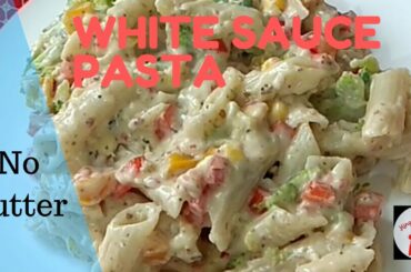 White sauce pasta without butter ( Made in double decker cooking style)