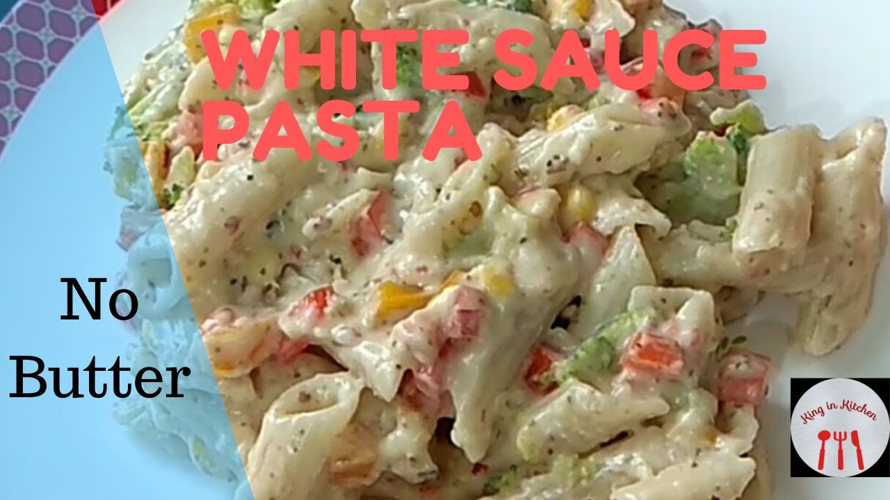 White sauce pasta without butter ( Made in double decker cooking style) White sauce pasta without butter ( Made in double decker cooking style)