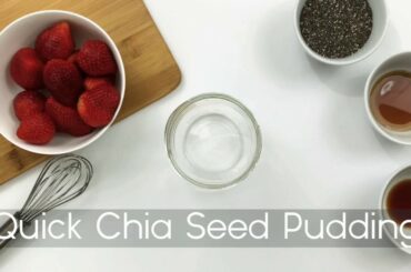 VANILLA CHIA SEED PUDDING | easy + delicious 😛🍓