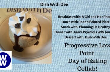 My WW Progressive Low Point Day of Eating Collab Cannoli Bread Pudding in a Mug